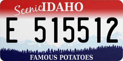 ID license plate E515512