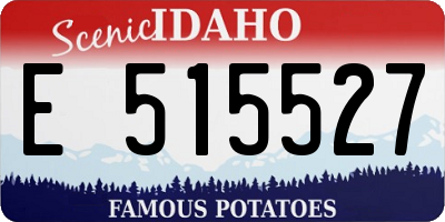 ID license plate E515527