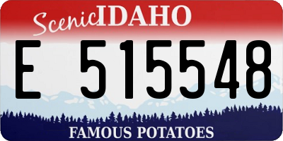 ID license plate E515548
