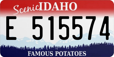 ID license plate E515574