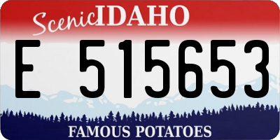 ID license plate E515653