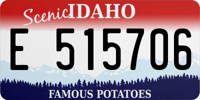 ID license plate E515706