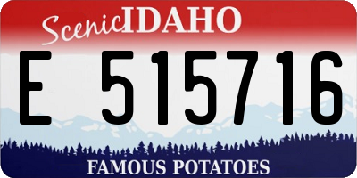 ID license plate E515716