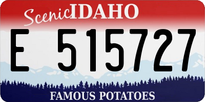 ID license plate E515727
