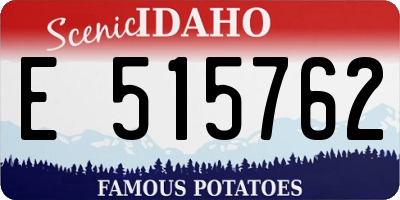 ID license plate E515762