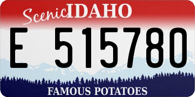 ID license plate E515780