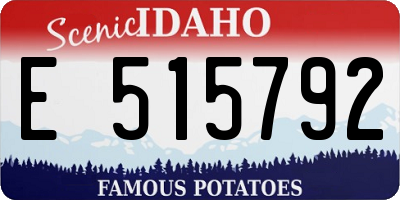 ID license plate E515792