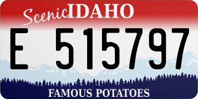 ID license plate E515797