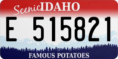 ID license plate E515821