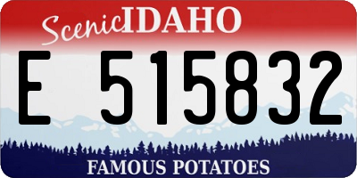ID license plate E515832