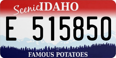 ID license plate E515850