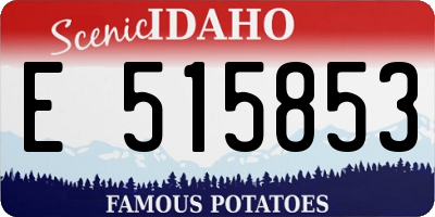 ID license plate E515853