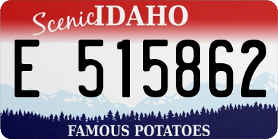 ID license plate E515862