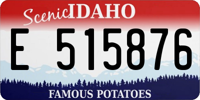 ID license plate E515876