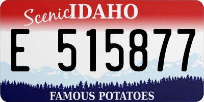 ID license plate E515877