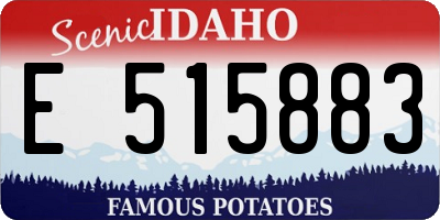 ID license plate E515883