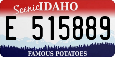 ID license plate E515889