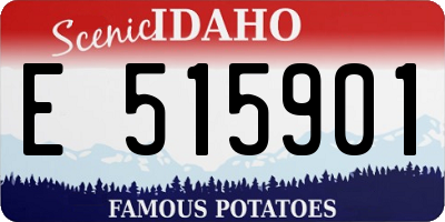 ID license plate E515901