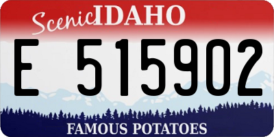 ID license plate E515902