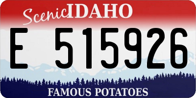ID license plate E515926