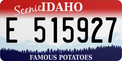 ID license plate E515927