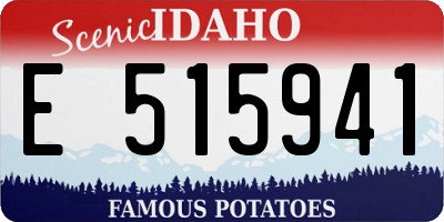 ID license plate E515941