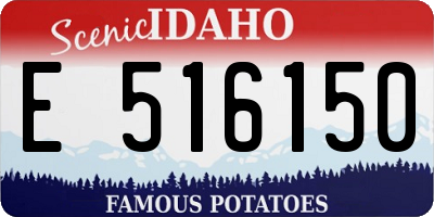 ID license plate E516150