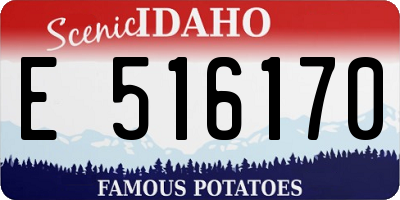 ID license plate E516170