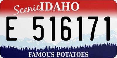 ID license plate E516171