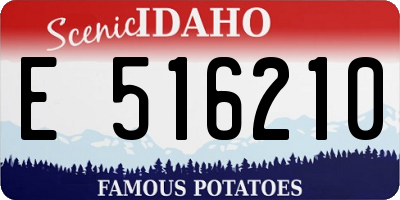ID license plate E516210
