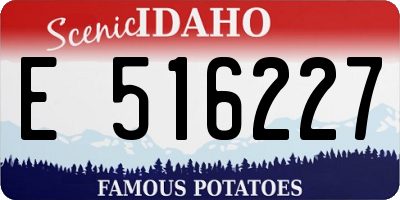 ID license plate E516227
