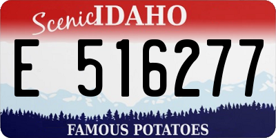 ID license plate E516277