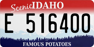 ID license plate E516400