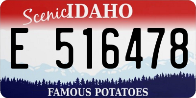ID license plate E516478