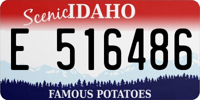 ID license plate E516486