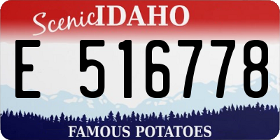 ID license plate E516778