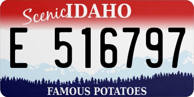 ID license plate E516797