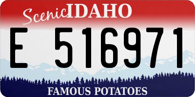 ID license plate E516971