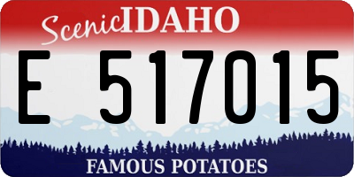 ID license plate E517015