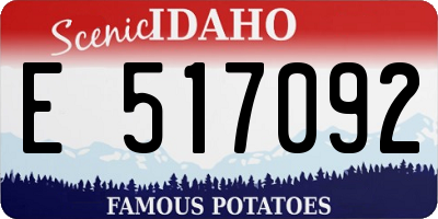 ID license plate E517092