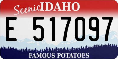 ID license plate E517097