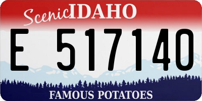 ID license plate E517140