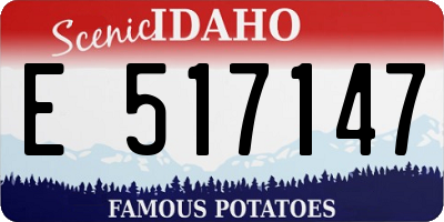 ID license plate E517147