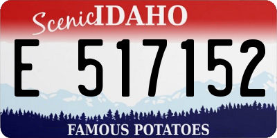 ID license plate E517152