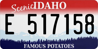 ID license plate E517158