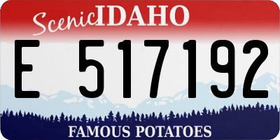 ID license plate E517192