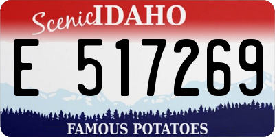 ID license plate E517269