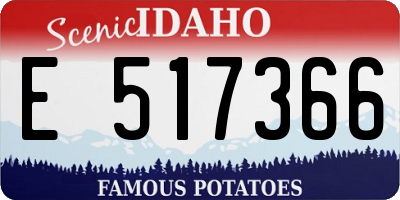 ID license plate E517366
