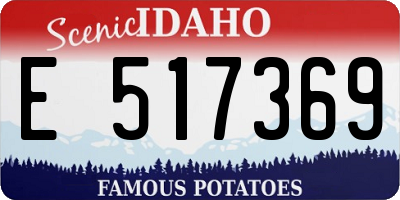 ID license plate E517369