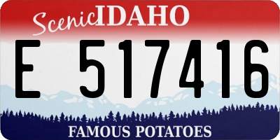 ID license plate E517416